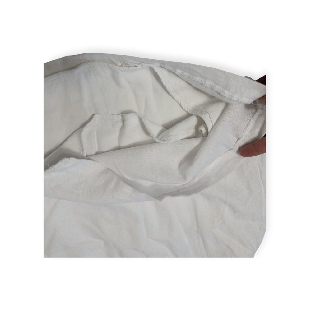 Abercrombie and Fitch White Thin Strap Dress SZ XS Tie Waist Bridal Mini - Picture 8 of 10